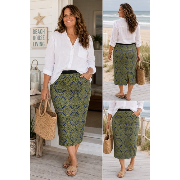 Maeve Dresses & Skirts - Anthropologie Maeve Tapestry Medallion Pencil Skirt Medium Boho